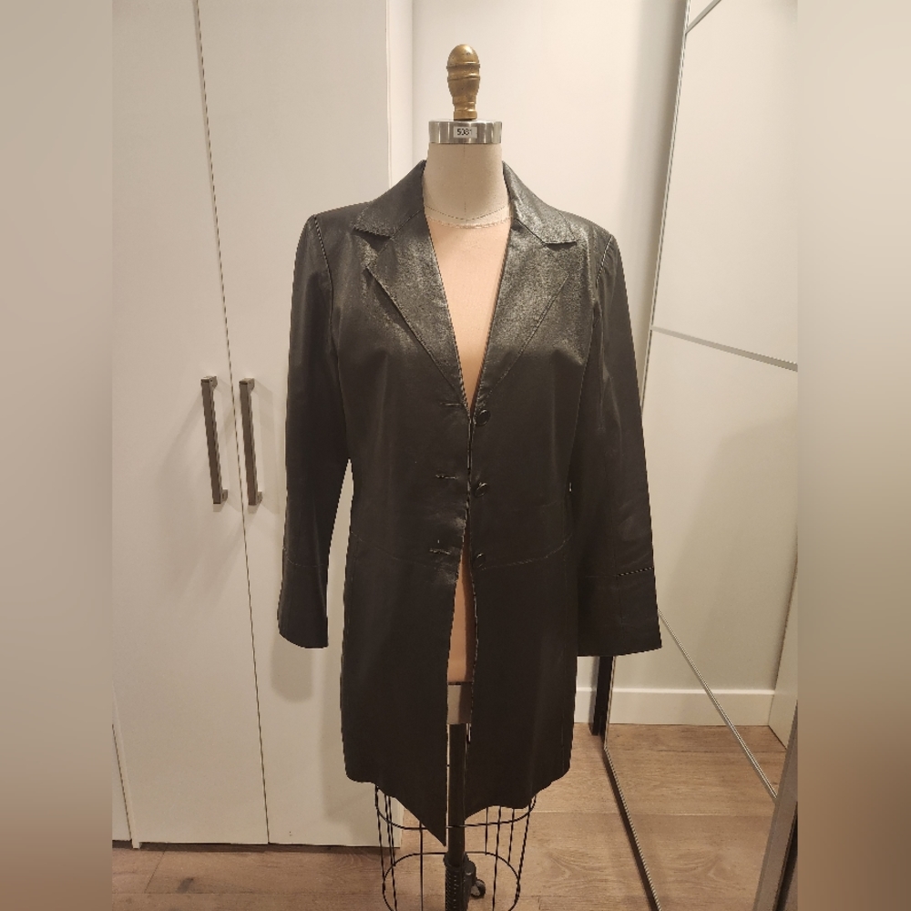 Midi Leather Jacket